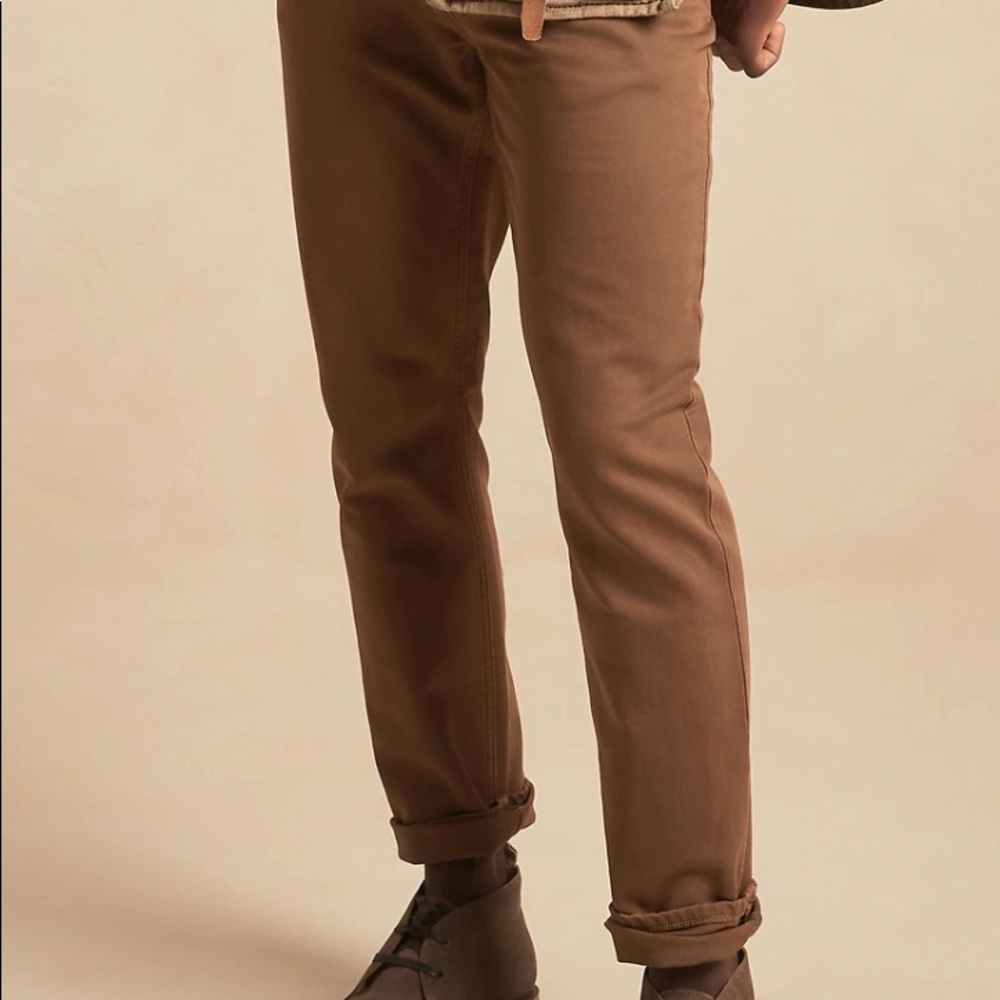 Banana Republic Slim Traveler Pant Brown